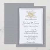 Invitations de mariage d'argent (Devant / Derrière)