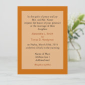 Invitations de mariage d'art, Paysage d'automne (Debout devant)