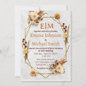 Invitations de mariage d'automne (Devant)