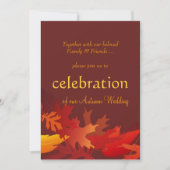 Invitations de mariage d'automne (Devant)