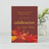 Invitations de mariage d'automne (Debout devant)