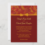 Invitations de mariage d'automne (Dos)