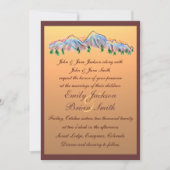 Invitations de mariage d'automne de conception de (Devant)