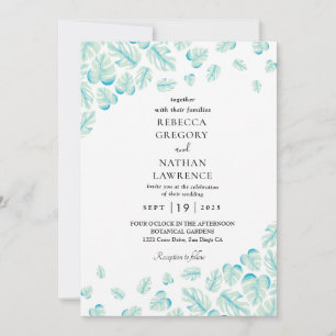 Invitations de mariage de automne à mât