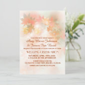 Invitations de mariage de automne de brouillard au (Debout devant)