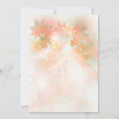 Invitations de mariage de automne de brouillard au (Dos)