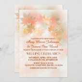 Invitations de mariage de automne de brouillard au (Devant / Derrière)