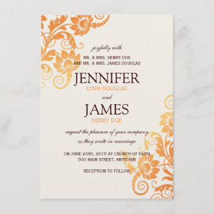 Invitations de Mariage de automne Ombre personnali