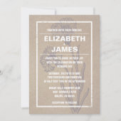 Invitations de mariage de base Vintages (Devant)