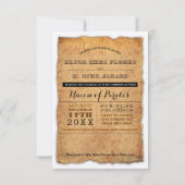 invitations de mariage de bateau pirate (Dos)