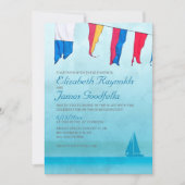 Invitations de mariage de bateaux (Devant)