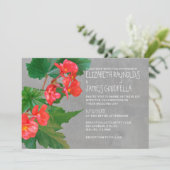 Invitations de mariage de Begonia (Debout devant)