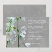 Invitations de mariage de Bellflower (Devant / Derrière)