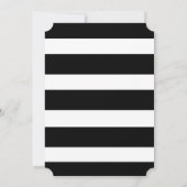 Invitations de mariage de Black and White Stripes (Dos)