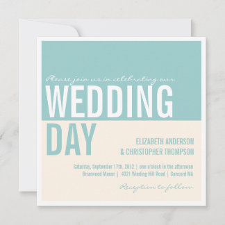 Invitations de mariage de blocs graphiques moderne