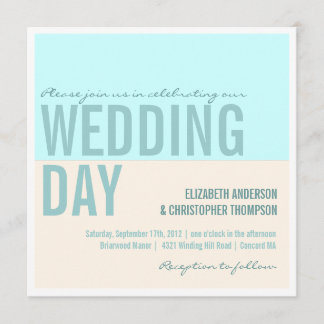 Invitations de mariage de blocs graphiques moderne