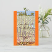 Invitations de mariage de Cactus du Sud-Ouest (Debout devant)