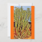 Invitations de mariage de Cactus du Sud-Ouest (Dos)