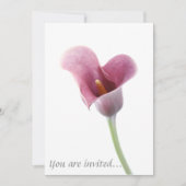 Invitations de mariage de Calla Lily (Devant)