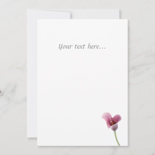 Invitations de mariage de Calla Lily (Dos)
