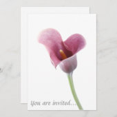Invitations de mariage de Calla Lily (Devant / Derrière)
