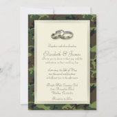 Invitations de mariage de Camo (Devant)