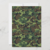 Invitations de mariage de Camo (Dos)