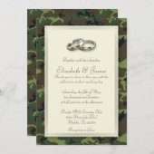 Invitations de mariage de Camo (Devant / Derrière)