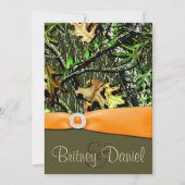 Invitations de mariage de Camo de chasse (Devant)