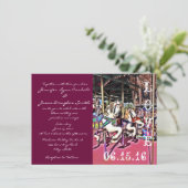 Invitations de mariage de carnaval d'amour de (Debout devant)