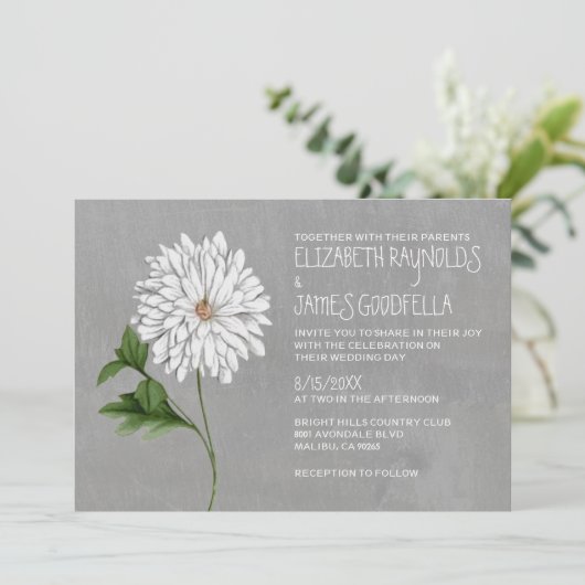 Invitations de mariage de Chrysanthemum (Debout devant)