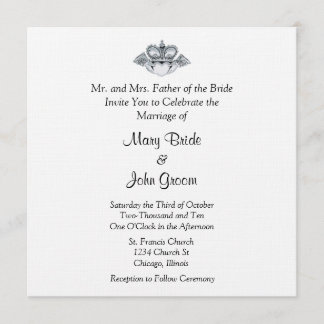 Invitations de mariage de Claddagh