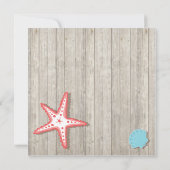 Invitations de mariage de coquillages tropicaux (Dos)