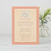 Invitations de mariage de corail (Debout devant)