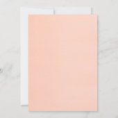 Invitations De Mariage De Corail De Luxe Simple (Dos)