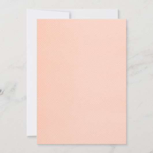 Invitations De Mariage De Corail De Luxe Simple (Dos)