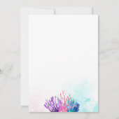 Invitations de mariage de corail océanique (Dos)