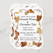 Invitations de mariage de Cowboy (Devant / Derrière)