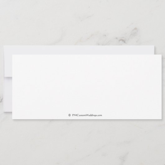 Invitations de mariage de croisière de carte (Dos)