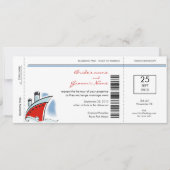 Invitations de mariage de croisière de carte (Devant)