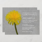 Invitations de mariage de Dandelion (Devant / Derrière)