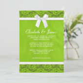 Invitations de mariage de dentelle au pays de Lime (Debout devant)