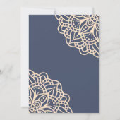 Invitations de mariage de dentelle musulmane (Dos)