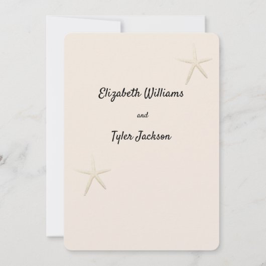 Invitations de mariage de destination (Dos)