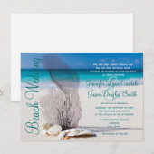 Invitations de mariage de destination de (Devant / Derrière)