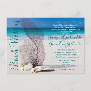 Invitations de mariage de destination de