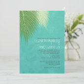 Invitations de mariage de destination de plage (Debout devant)