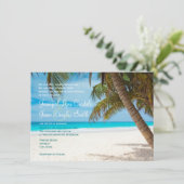 Invitations de mariage de destination de plage de (Debout devant)