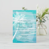 Invitations de mariage de destination de plage de (Debout devant)