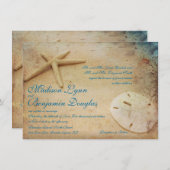 Invitations de mariage de destination de Rustic Be (Devant / Derrière)